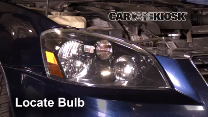 2005 Nissan Altima S 2.5L 4 Cyl. Éclairage Feux de croisement (remplacer l'ampoule)